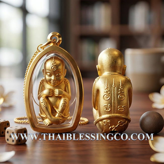 ✨ Divine "Kuman Thong Mee" (The Giver of Abundance) Authentic Thai Wealth-Attracting Child Spirit for Business Success, Constant Cash Flow, and Divine Protection