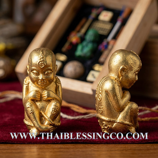 ✨ Divine "Kuman Thong Mee" (The Giver of Abundance) Authentic Thai Wealth-Attracting Child Spirit for Business Success, Constant Cash Flow, and Divine Protection