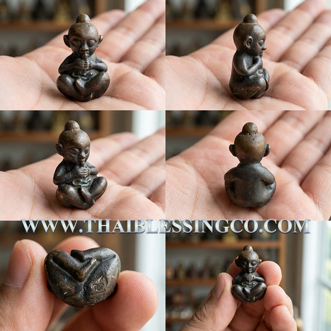 ✨ Divine "Kuman Thong Rap Sap" Wealth-Grabbing Miracle Child Ancient Khmer Mystical Metal Edition by Luang Phor Goy: Authentic Thai Protective Guardian & Fortune-Telling Talisman (Semi-Deity) for Extreme Luck, Business Miracles, and Absolute Security