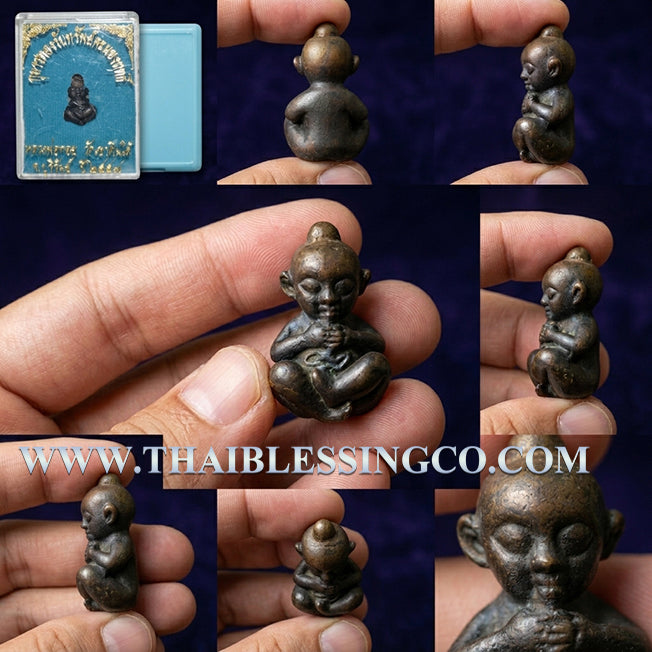 ✨ Divine "Kuman Thong Rap Sap" Wealth-Grabbing Miracle Child Ancient Khmer Mystical Metal Edition by Luang Phor Goy: Authentic Thai Protective Guardian & Fortune-Telling Talisman (Semi-Deity) for Extreme Luck, Business Miracles, and Absolute Security