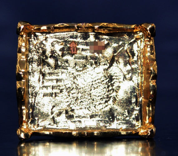 ✨ Divine Lanna Prince of Attraction: Authentic Thai Phaya Khao Kham Nang Khiang Amulet – Sacred Khan Long Hin Bronze Edition by Kruba Neua Rit, Wat Saphan Dam 2025 – The Ultimate Charm, Mercy, and Social Success Talisman (3.3 x 2.1 cm)