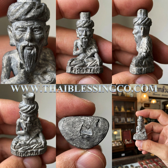 ✨ Divine "Lersi Ta Fai" (The Fire-Eyed Boromkhru) – 2018 Sacred Alchemical Lead Edition (Takuang Ouan) by Arjan Plian Hatayanon: Authentic Khao Or Lineage Hermit for Supreme Authority, Miracle Riches, and Unstoppable Success (B.E. 2561)