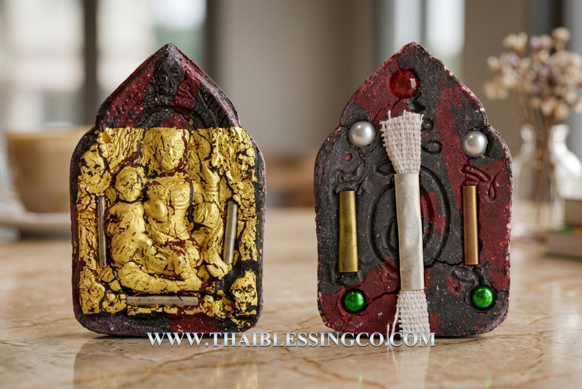 🔥Divine "Mae Prai Thong" Golden Spirit Queen Masterpiece Edition Authentic Thai Wealth-Attracting Talisman Crafted from Sacred Multi-Spirit Powders for Supreme Fortune, Business Miracles, and Divine Protection (Wat Ban Mai Saburi)