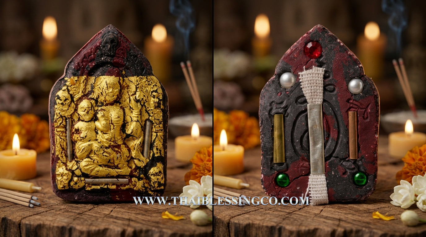 🔥Divine "Mae Prai Thong" Golden Spirit Queen Masterpiece Edition Authentic Thai Wealth-Attracting Talisman Crafted from Sacred Multi-Spirit Powders for Supreme Fortune, Business Miracles, and Divine Protection (Wat Ban Mai Saburi)
