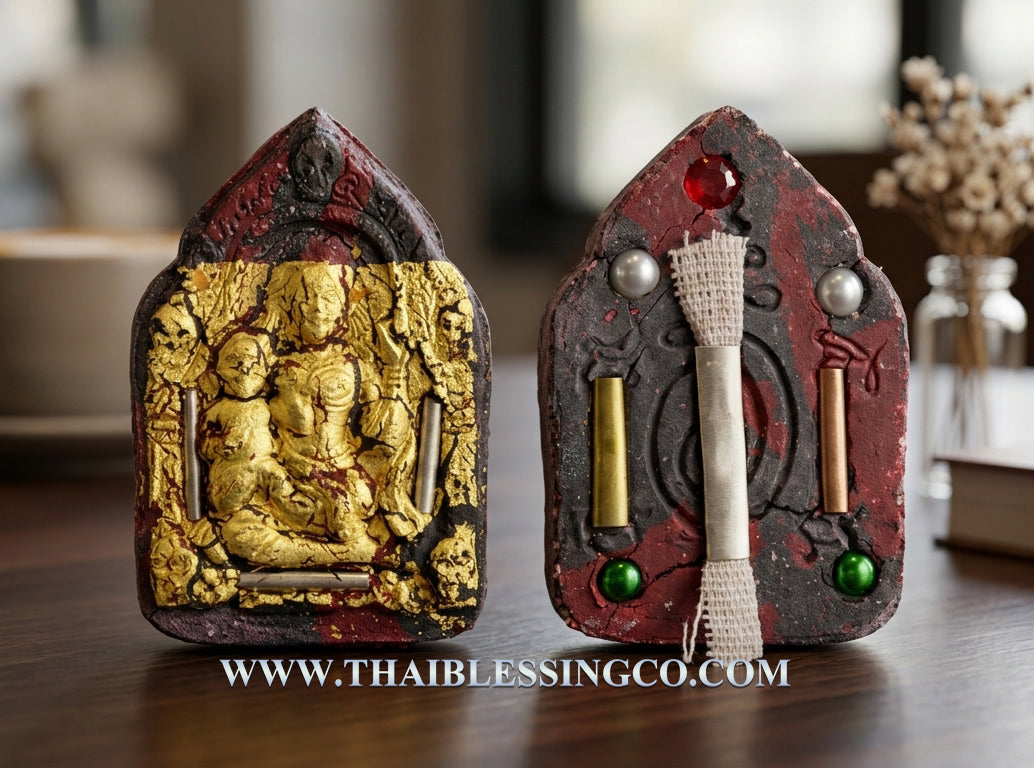 🔥Divine "Mae Prai Thong" Golden Spirit Queen Masterpiece Edition Authentic Thai Wealth-Attracting Talisman Crafted from Sacred Multi-Spirit Powders for Supreme Fortune, Business Miracles, and Divine Protection (Wat Ban Mai Saburi)