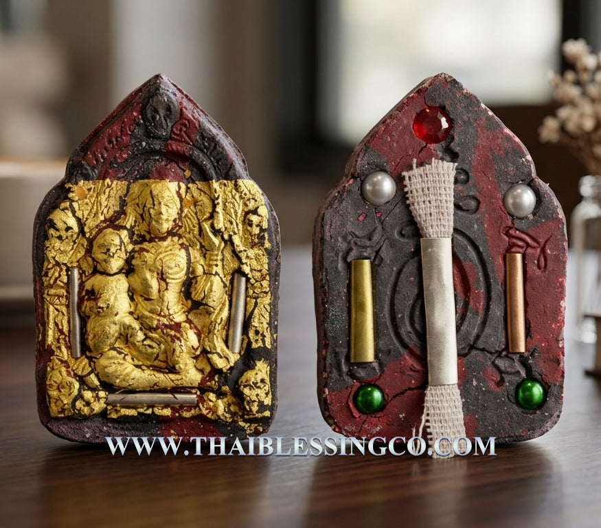 🔥Divine "Mae Prai Thong" Golden Spirit Queen Masterpiece Edition Authentic Thai Wealth-Attracting Talisman Crafted from Sacred Multi-Spirit Powders for Supreme Fortune, Business Miracles, and Divine Protection (Wat Ban Mai Saburi)