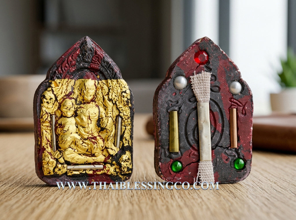 🔥Divine "Mae Prai Thong" Golden Spirit Queen Masterpiece Edition Authentic Thai Wealth-Attracting Talisman Crafted from Sacred Multi-Spirit Powders for Supreme Fortune, Business Miracles, and Divine Protection (Wat Ban Mai Saburi)