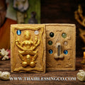 ✨ Divine "Mae Yua Mueang" Sovereign Seductress Authentic Thai Attraction Talisman Embedded with 5 Silver Takrut Spells, 4 Blessed Gemstones, and 8 Sacred Pearls for Supreme Charisma, Influence, and Romantic Mastery (Wat Na Nak, Chanthaburi)