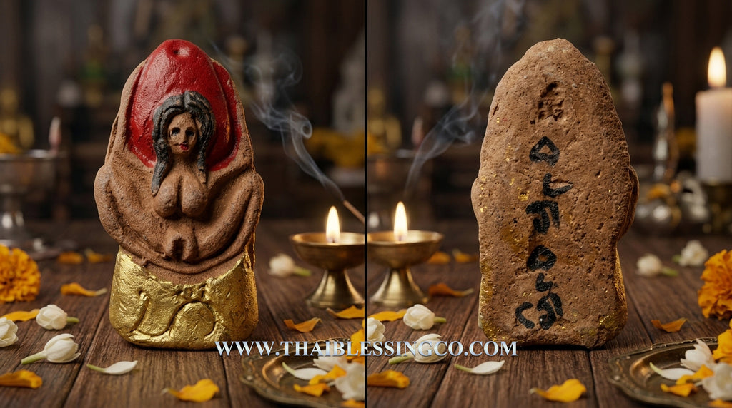 💖Divine Mother Mae Per "Lanna Luang Kham Authentic Thai Love & Wealth-Attracting Talisman Infused with 108 Sacred Herbs, Termite Mound Earth, and Mystical Minerals for Supreme Seduction, Billionaire Fortune, and Unstoppable Attraction