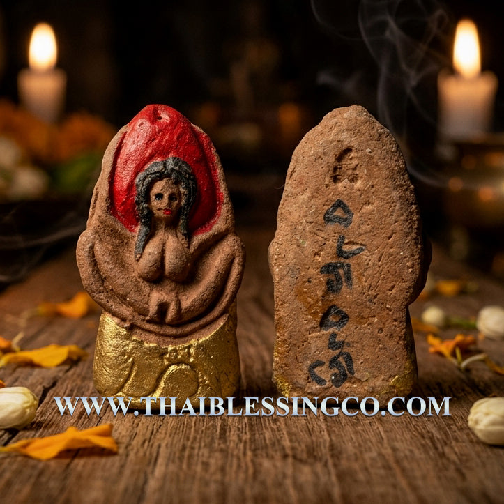 💖Divine Mother Mae Per "Lanna Luang Kham Authentic Thai Love & Wealth-Attracting Talisman Infused with 108 Sacred Herbs, Termite Mound Earth, and Mystical Minerals for Supreme Seduction, Billionaire Fortune, and Unstoppable Attraction