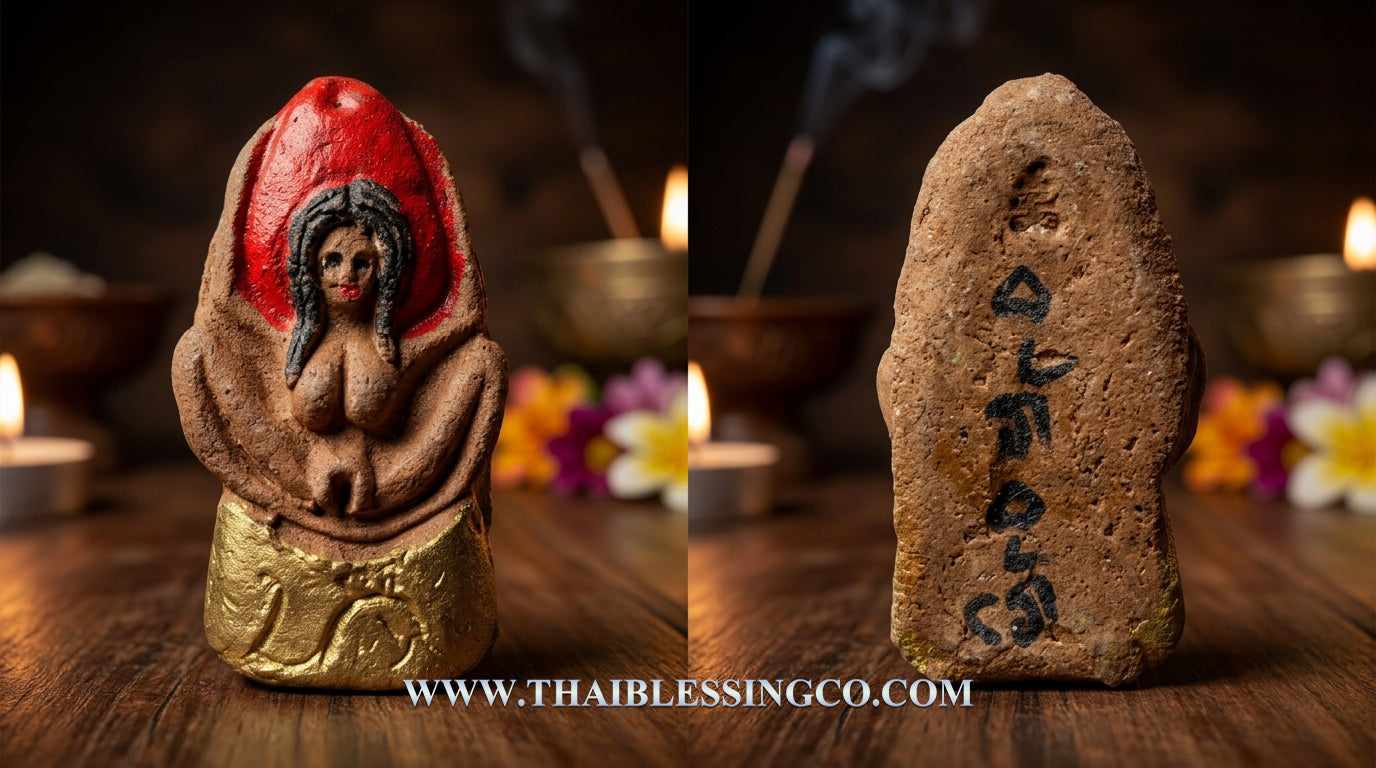 💖Divine Mother Mae Per "Lanna Luang Kham Authentic Thai Love & Wealth-Attracting Talisman Infused with 108 Sacred Herbs, Termite Mound Earth, and Mystical Minerals for Supreme Seduction, Billionaire Fortune, and Unstoppable Attraction