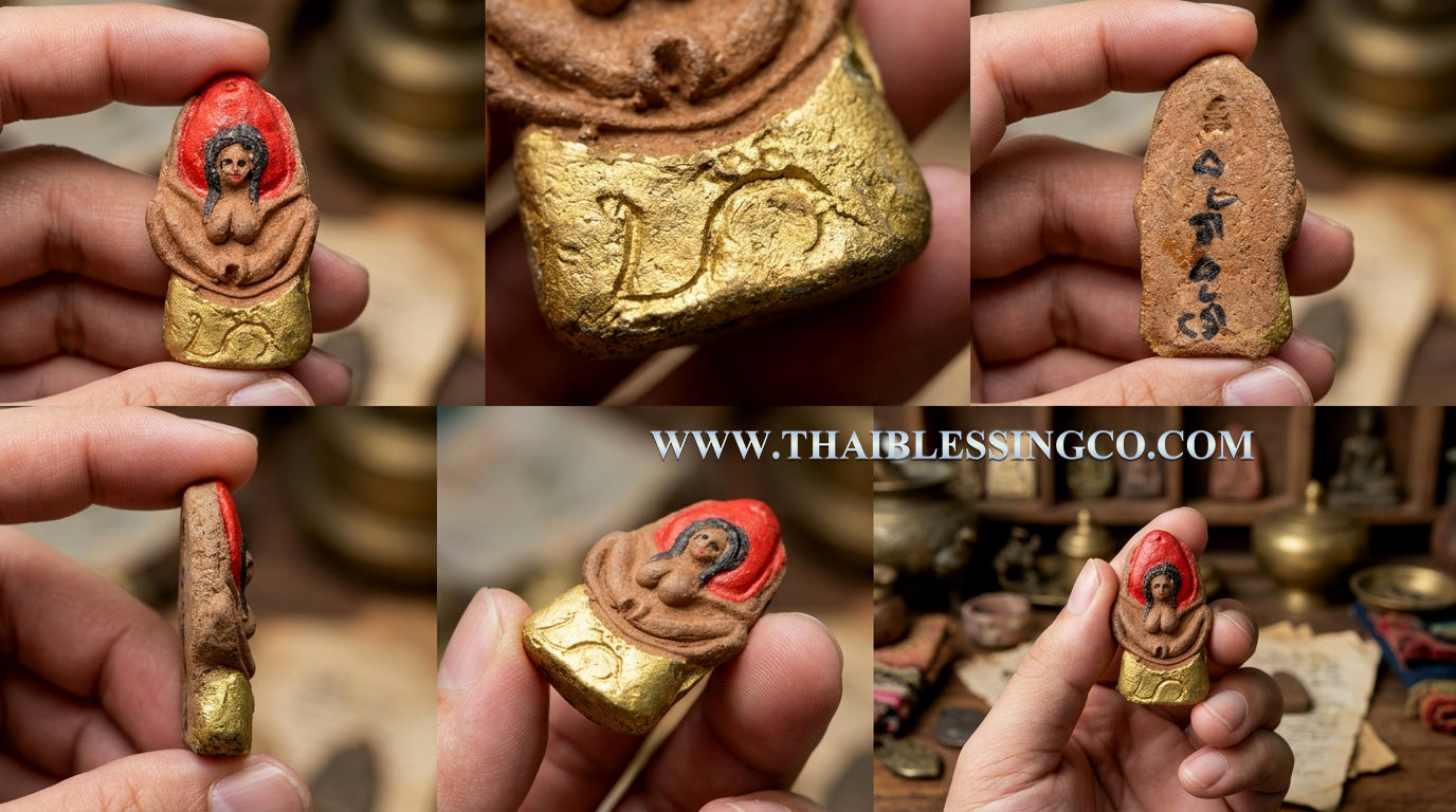 💖Divine Mother Mae Per "Lanna Luang Kham Authentic Thai Love & Wealth-Attracting Talisman Infused with 108 Sacred Herbs, Termite Mound Earth, and Mystical Minerals for Supreme Seduction, Billionaire Fortune, and Unstoppable Attraction