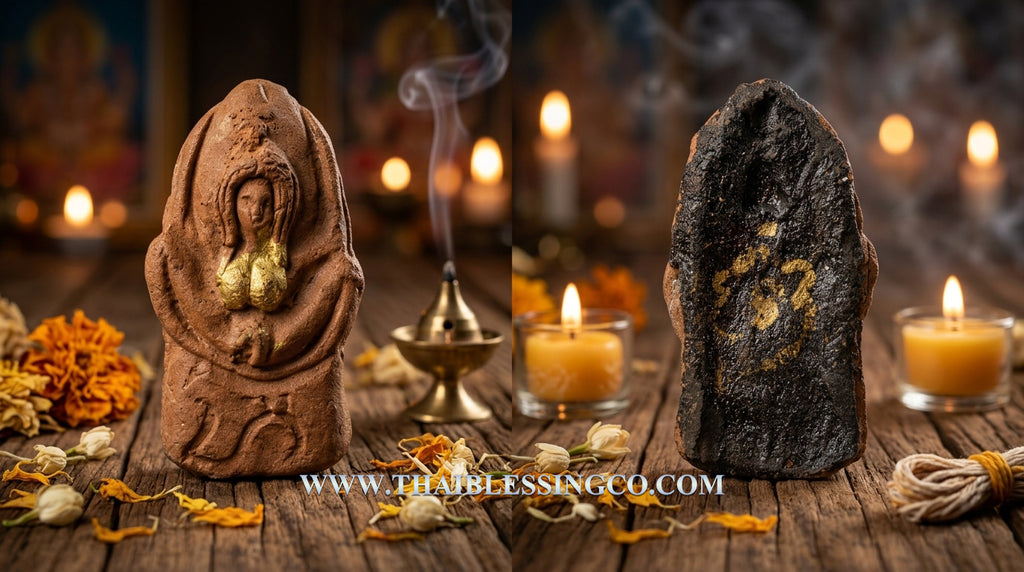 💖Divine Mother Mae Per "Lanna Luang Kham" Authentic Thai Love & Wealth-Attracting Talisman Infused with 108 Sacred Herbs, Termite Mound Earth, and Mystical Minerals for Supreme Seduction, Billionaire Fortune, and Unstoppable Attraction