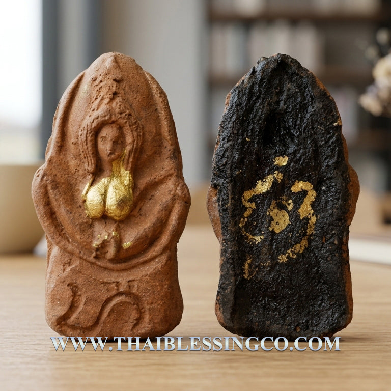 💖Divine Mother Mae Per "Lanna Luang Kham" Authentic Thai Love & Wealth-Attracting Talisman Infused with 108 Sacred Herbs, Termite Mound Earth, and Mystical Minerals for Supreme Seduction, Billionaire Fortune, and Unstoppable Attraction