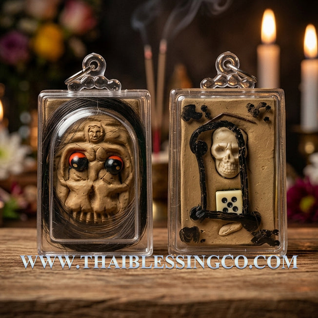✨ Divine "Nang Prai Krasip" Whispering Soulmate Magnet Authentic Thai Love-Binding & Wealth-Attracting Talisman Crafted from 7 Cemetery Soils and Golden Wealth Herbs for Supreme Seduction, Gambling Luck, and Business Miracles
