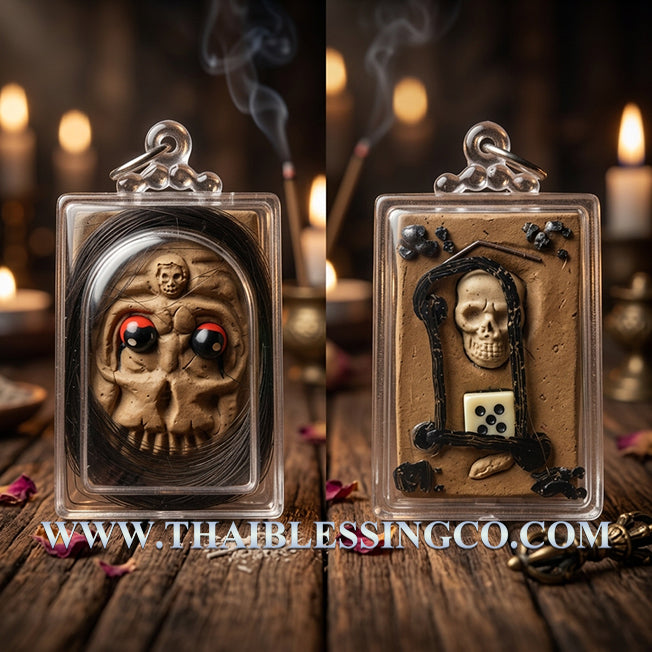 ✨ Divine "Nang Prai Krasip" Whispering Soulmate Magnet Authentic Thai Love-Binding & Wealth-Attracting Talisman Crafted from 7 Cemetery Soils and Golden Wealth Herbs for Supreme Seduction, Gambling Luck, and Business Miracles