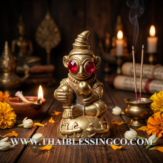 ✨ Divine "Ngang Khlang Rak" Absolute Passion Sovereign Authentic Thai Seduction Talisman Infused with Brass Takruts, Enchantment Powders, and Arcane Relics for Supreme Attraction and Binding Love