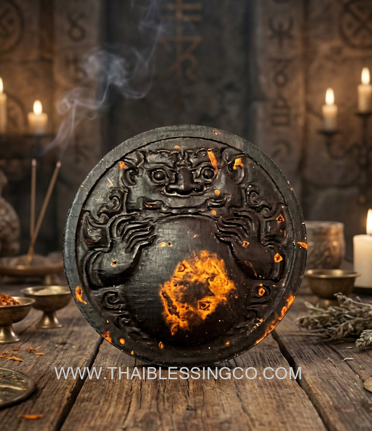 ✨ Divine One-Eyed Coconut Rahu Destiny-Support Talisman: Sacred Astral Protection & Luck Enhancer (Luang Ta Or Edition B.E. 2568)