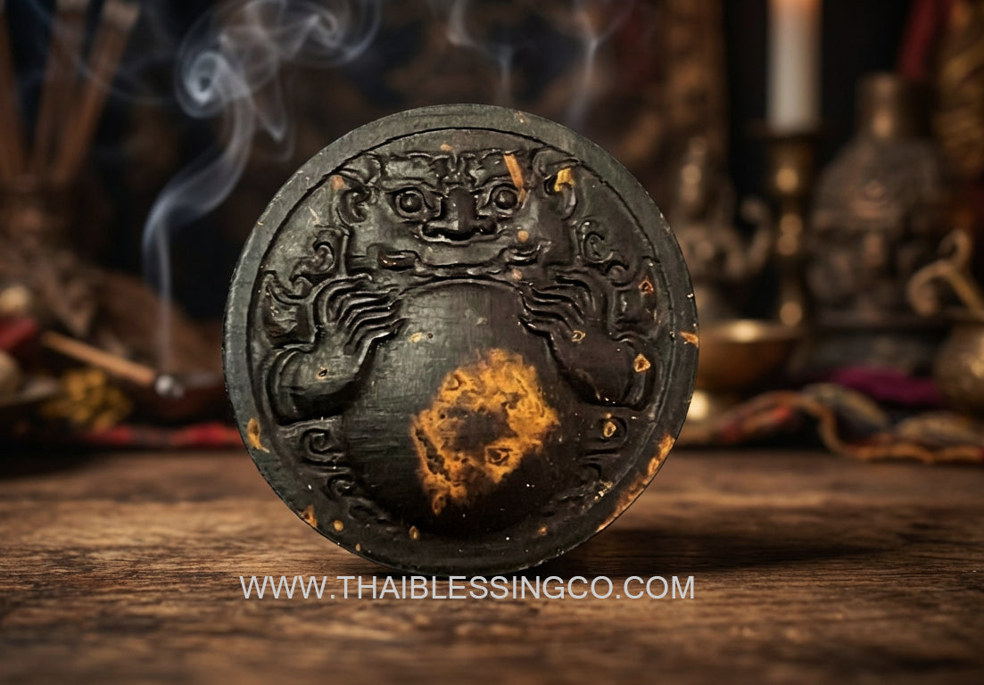 ✨ Divine One-Eyed Coconut Rahu Destiny-Support Talisman: Sacred Astral Protection & Luck Enhancer (Luang Ta Or Edition B.E. 2568)