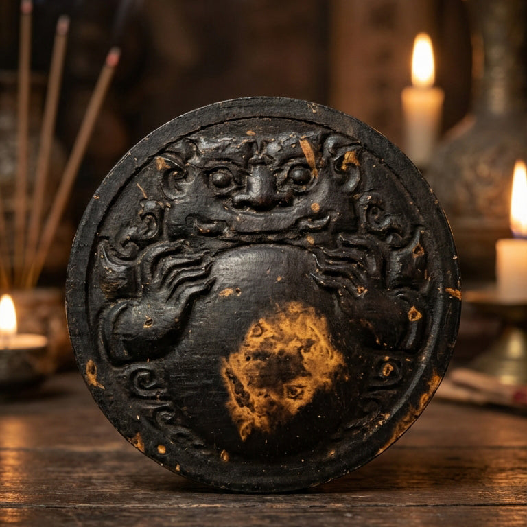 ✨ Divine One-Eyed Coconut Rahu Destiny-Support Talisman: Sacred Astral Protection & Luck Enhancer (Luang Ta Or Edition B.E. 2568)