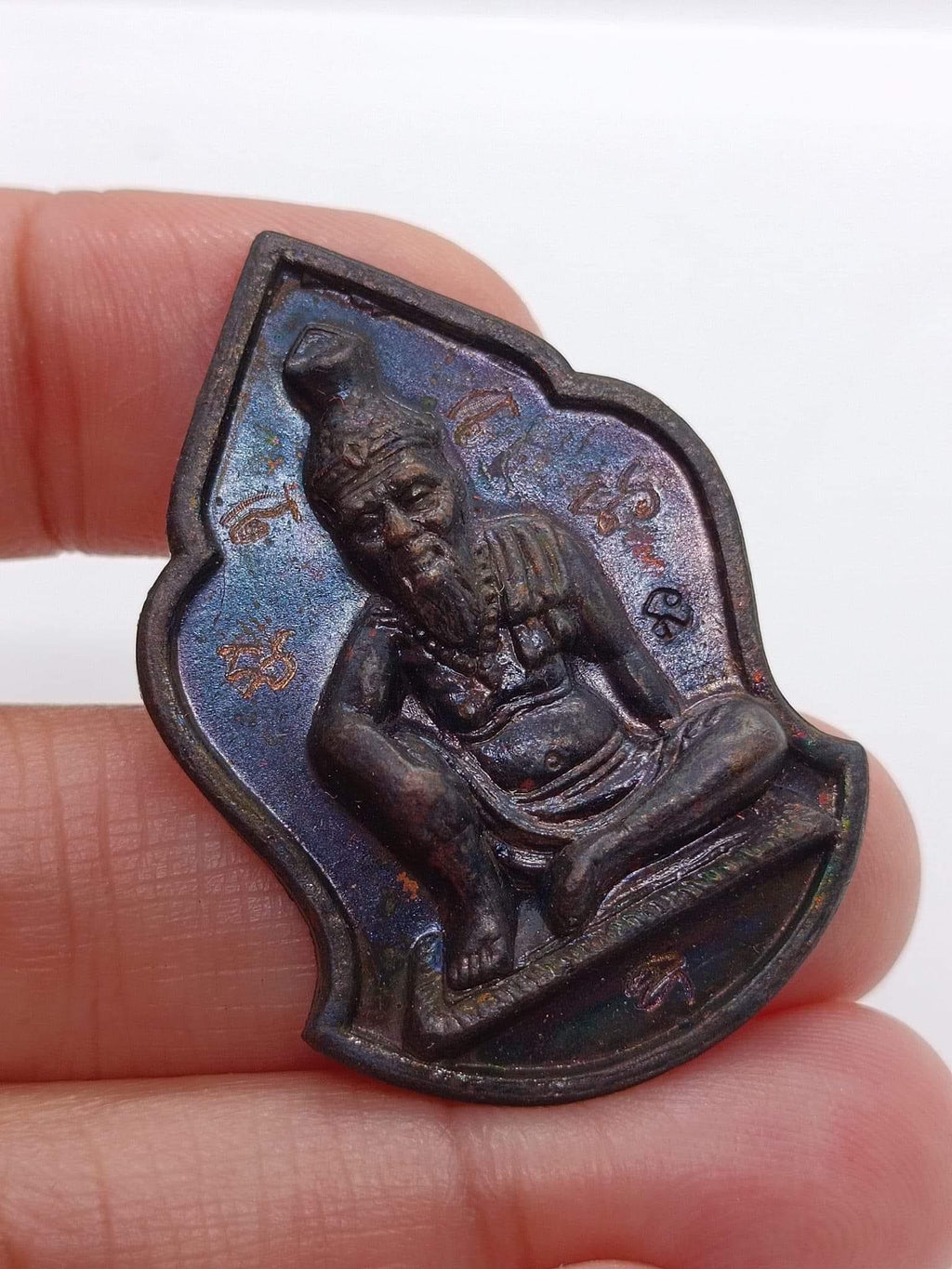 🔥 Divine Protector & Wealth Magnet – Phra Ruesi Mani Jinda Copper Amulet by Luang Pu Ap 🌿🔥