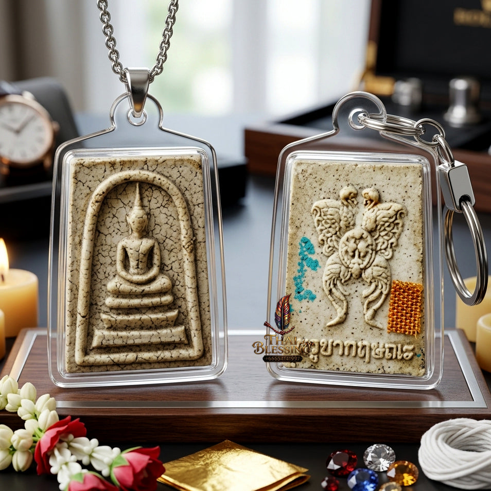 ✨ [Divine Radiance & Universal Attraction] Sacred Phra Somdej "Thep Jamlaeng" (Transformer Deity) - "Phim Ka-Naen" (Miniature) Edition – Master-Blessed by Kruba Krissana, Samnak Song Weluwan (2016 Rare Edition)