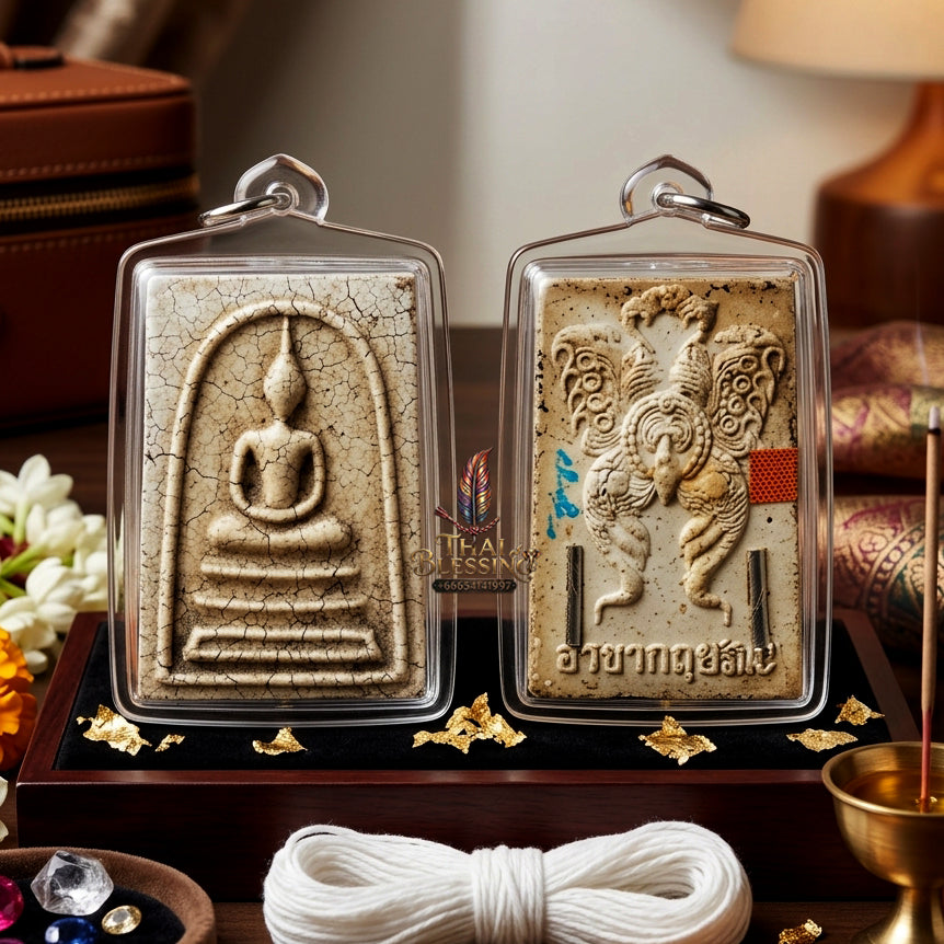 ✨ [Divine Radiance & Universal Attraction] Sacred Phra Somdej "Thep Jamlaeng" (Transformer Deity) - "Than-Sendai" (Thread Base) Edition – Master-Blessed by Kruba Krissana, Samnak Song Weluwan (2016 Rare Edition)