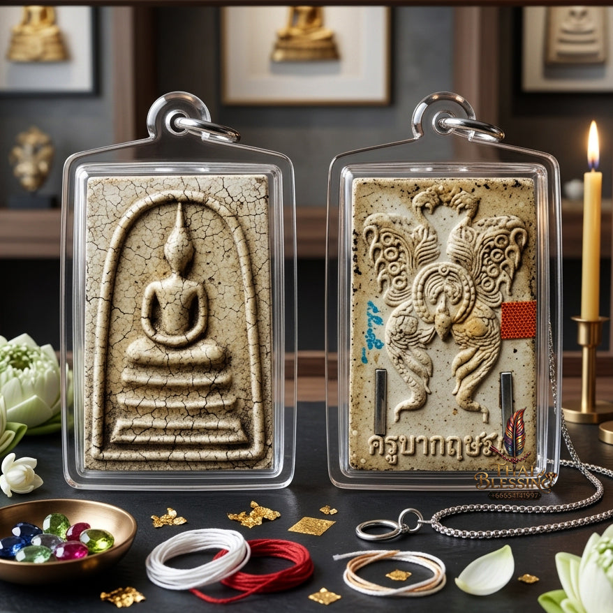 ✨ [Divine Radiance & Universal Attraction] Sacred Phra Somdej "Thep Jamlaeng" (Transformer Deity) - "Than-Sendai" (Thread Base) Edition – Master-Blessed by Kruba Krissana, Samnak Song Weluwan (2016 Rare Edition)
