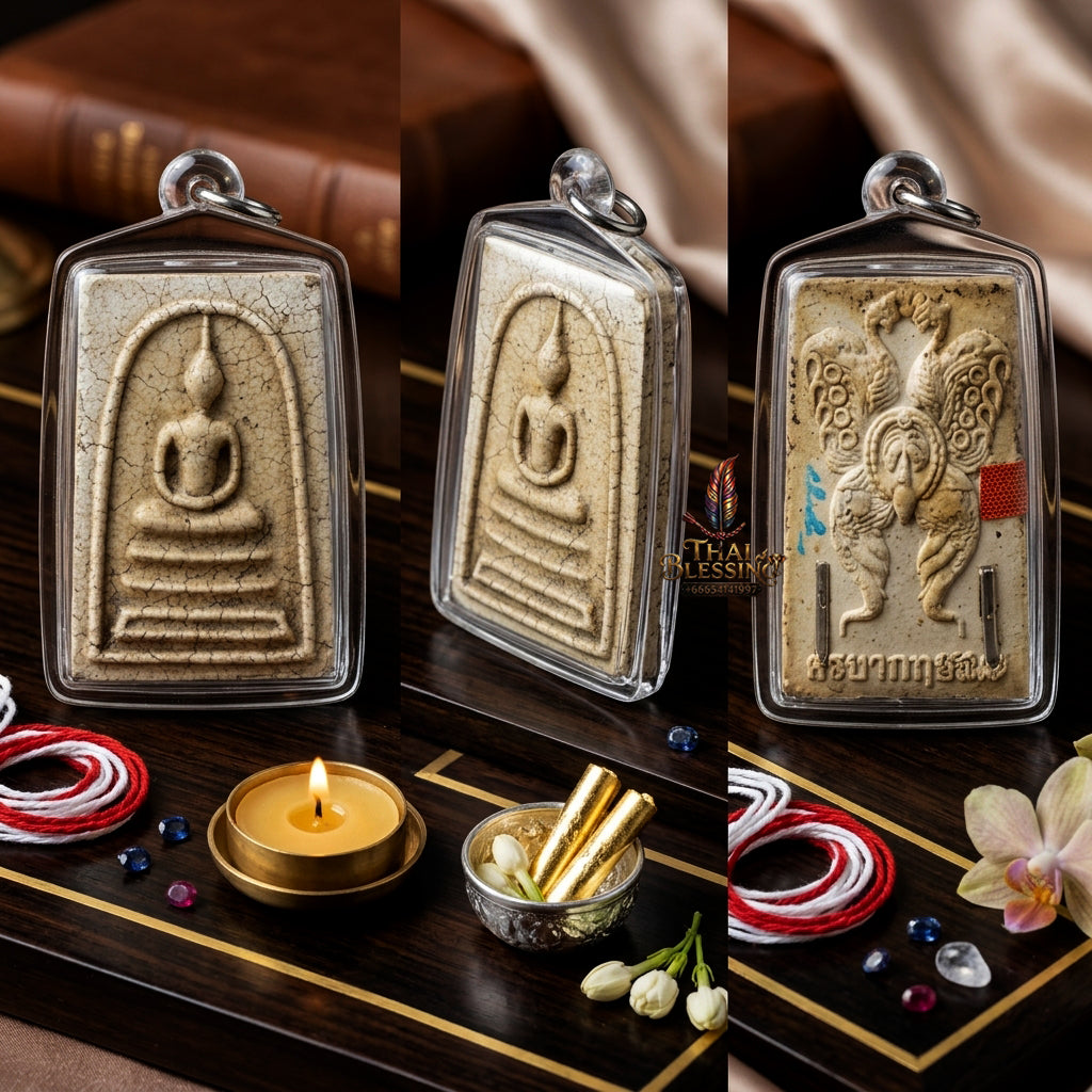 ✨ [Divine Radiance & Universal Attraction] Sacred Phra Somdej "Thep Jamlaeng" (Transformer Deity) - "Than-Sendai" (Thread Base) Edition – Master-Blessed by Kruba Krissana, Samnak Song Weluwan (2016 Rare Edition)
