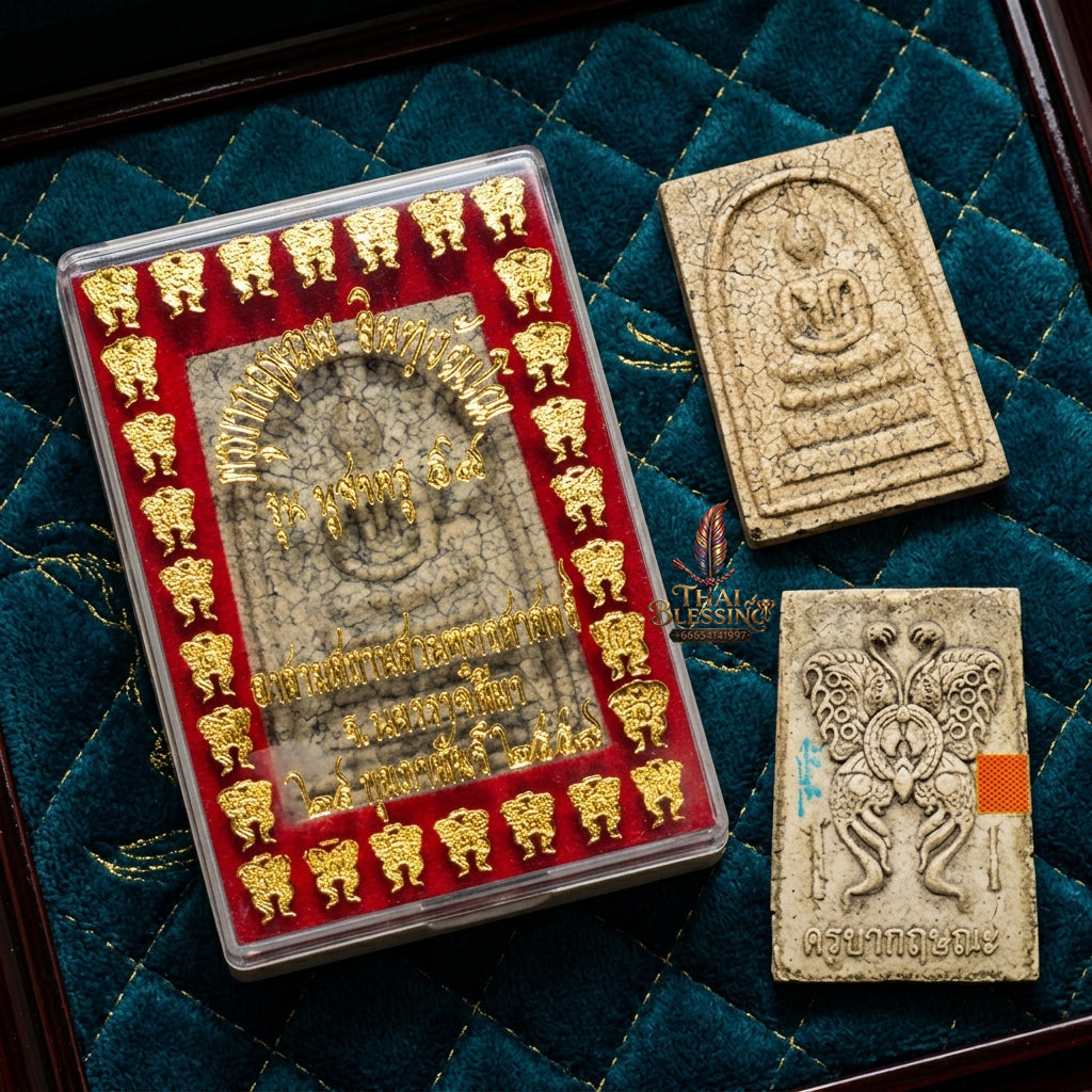 ✨ [Divine Radiance & Universal Attraction] Sacred Phra Somdej "Thep Jamlaeng" (Transformer Deity) Back-Talisman – Master-Blessed by Kruba Krissana, Samnak Song Weluwan (2016 Rare Edition)