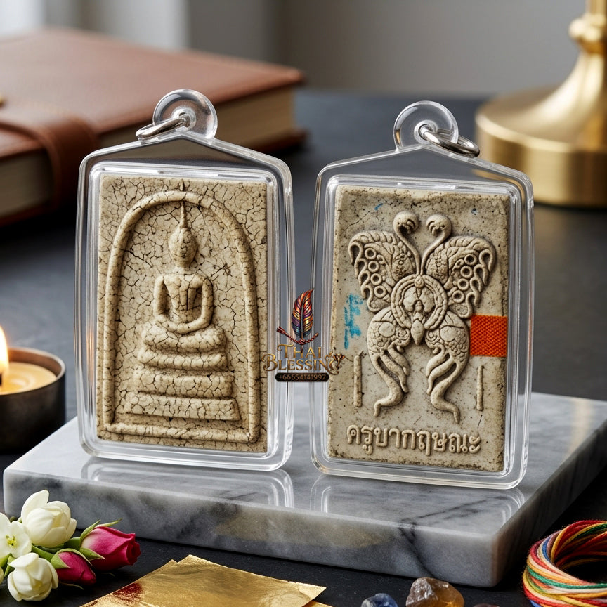 ✨ [Divine Radiance & Universal Attraction] Sacred Phra Somdej "Thep Jamlaeng" (Transformer Deity) Back-Talisman – Master-Blessed by Kruba Krissana, Samnak Song Weluwan (2016 Rare Edition)