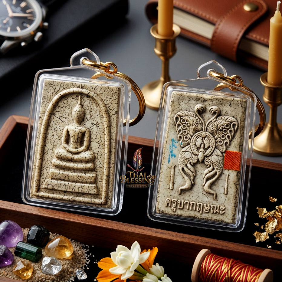 ✨ [Divine Radiance & Universal Attraction] Sacred Phra Somdej "Thep Jamlaeng" (Transformer Deity) Back-Talisman – Master-Blessed by Kruba Krissana, Samnak Song Weluwan (2016 Rare Edition)
