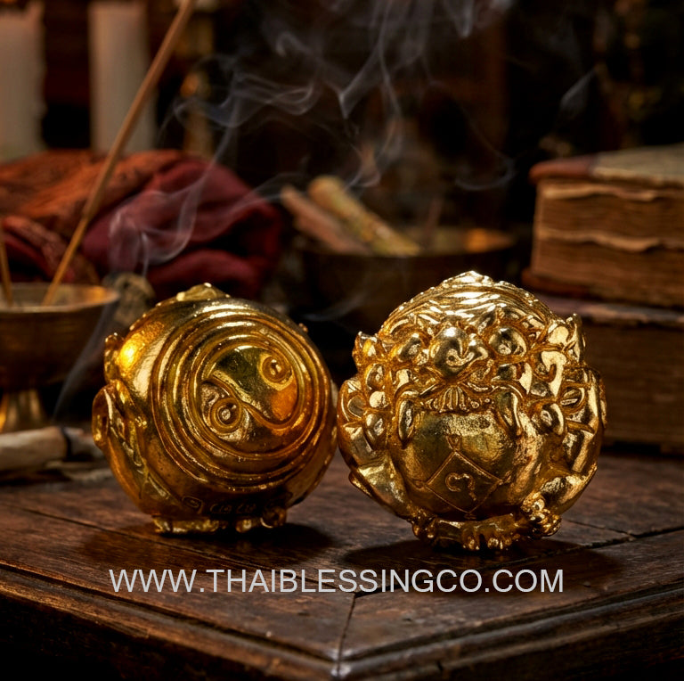 🌑 Divine Rahu Astral Sphere: The Ultimate Destiny-Flip & Infinite Wealth Consecration Talisman 2025-2026 (Kruba Tao Edition)