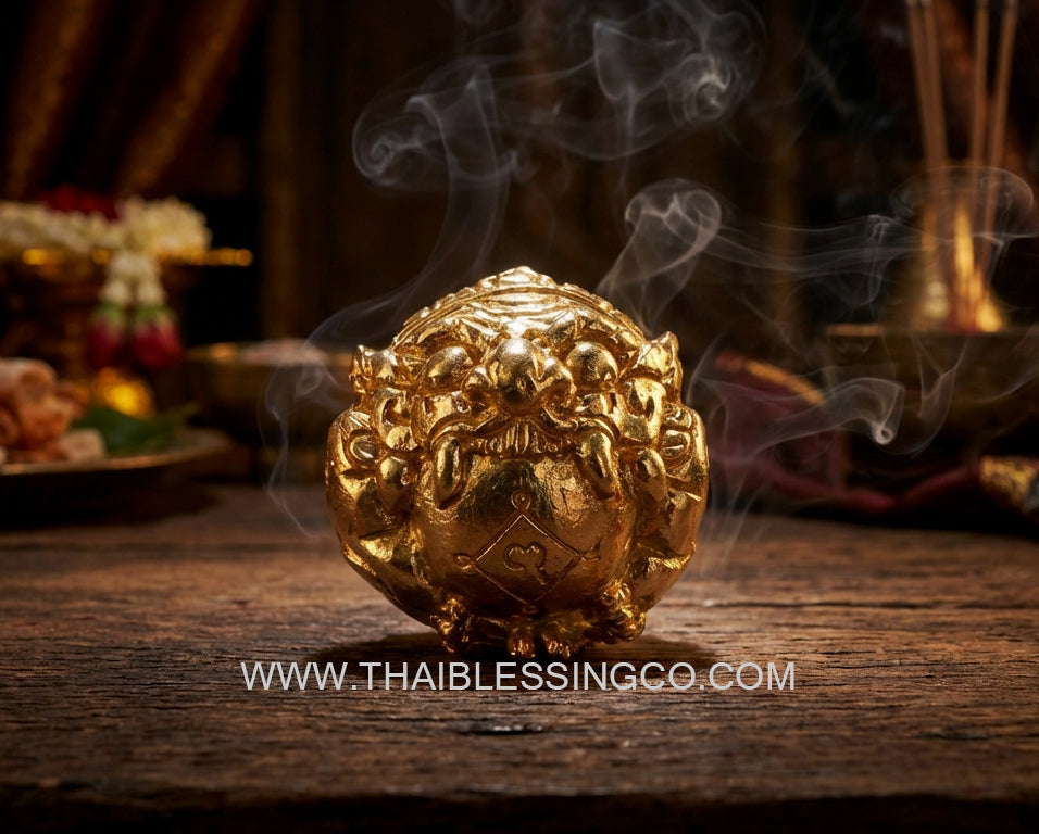 🌑 Divine Rahu Astral Sphere: The Ultimate Destiny-Flip & Infinite Wealth Consecration Talisman 2025-2026 (Kruba Tao Edition)