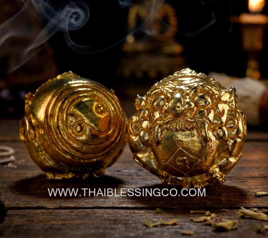 🌑 Divine Rahu Astral Sphere: The Ultimate Destiny-Flip & Infinite Wealth Consecration Talisman 2025-2026 (Kruba Tao Edition)