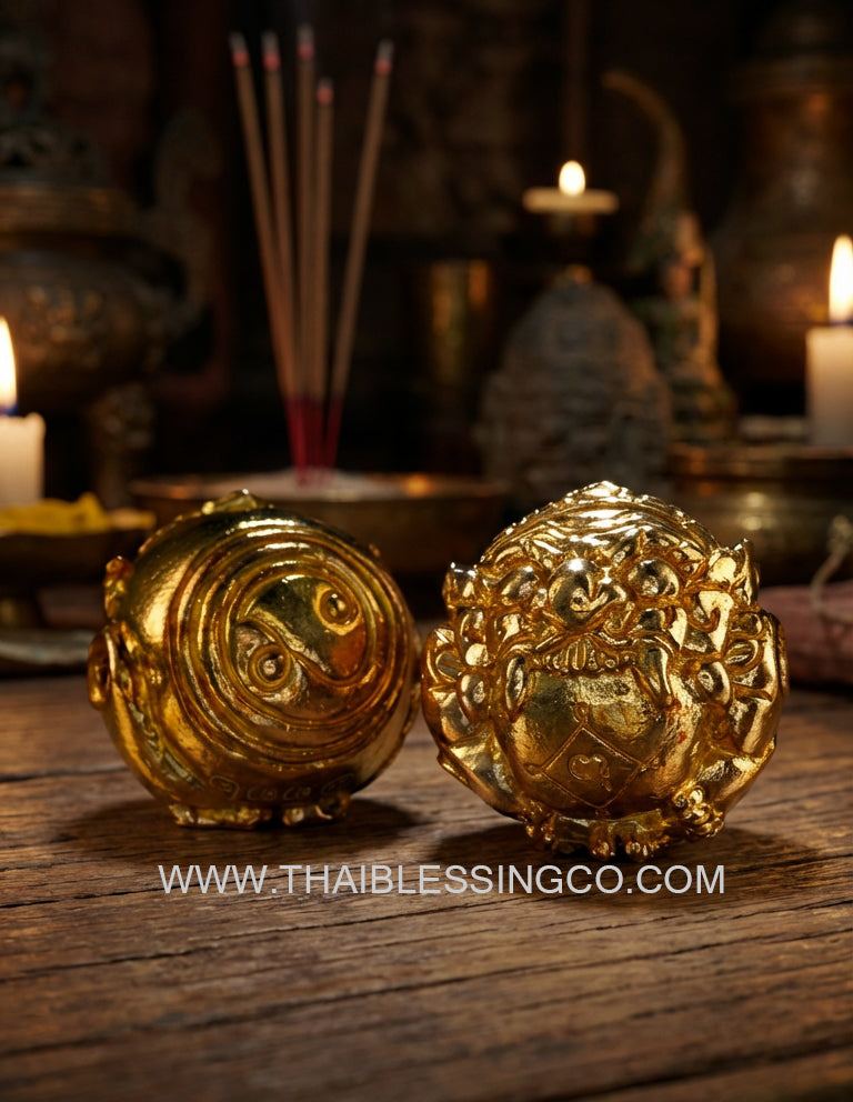 🌑 Divine Rahu Astral Sphere: The Ultimate Destiny-Flip & Infinite Wealth Consecration Talisman 2025-2026 (Kruba Tao Edition)