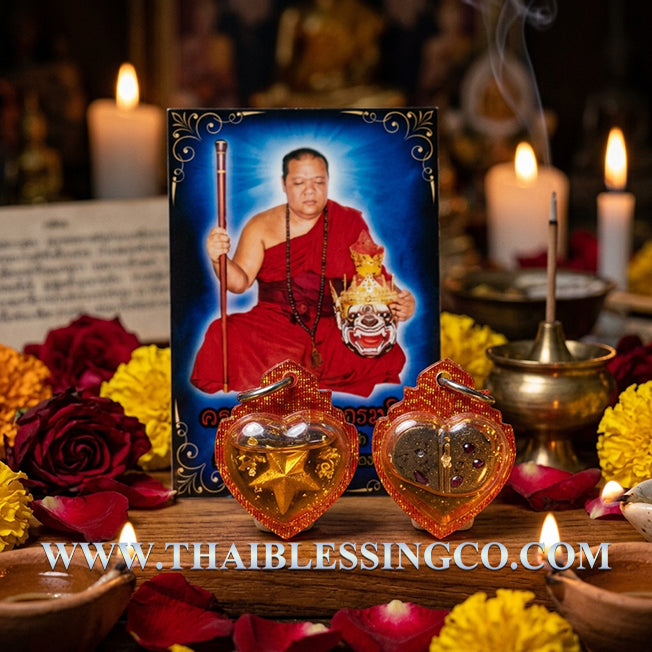 ✨ Divine "Star of the Heart" Nari Heart-Binding Amulet – 2018 Sacred Occult Oil Edition by Kruba Porn: Authentic Lanna Seduction Talisman Crafted from Arcane Elements for Supreme Charisma, Irresistible Attraction, and Absolute Romantic Influence
