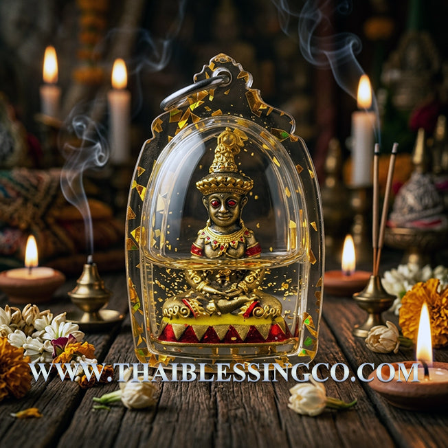 ✨ Divine "Phaya Ngang Sap Saneha" Sovereign of Wealth & Lust Authentic Thai Seduction Talisman Immersed in Sacred "Kru Prai" Occult Oil for Supreme Attraction, Infinite Fortune, and Absolute Influence