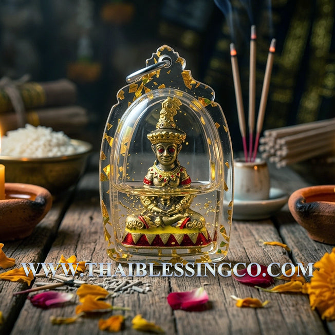 ✨ Divine "Phaya Ngang Sap Saneha" Sovereign of Wealth & Lust Authentic Thai Seduction Talisman Immersed in Sacred "Kru Prai" Occult Oil for Supreme Attraction, Infinite Fortune, and Absolute Influence