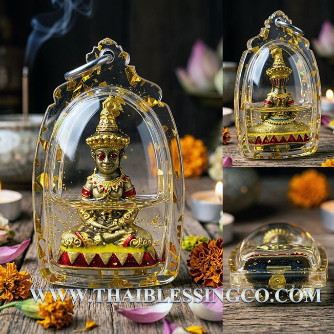 ✨ Divine "Phaya Ngang Sap Saneha" Sovereign of Wealth & Lust Authentic Thai Seduction Talisman Immersed in Sacred "Kru Prai" Occult Oil for Supreme Attraction, Infinite Fortune, and Absolute Influence
