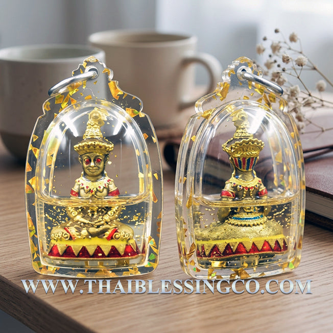 ✨ Divine "Phaya Ngang Sap Saneha" Sovereign of Wealth & Lust Authentic Thai Seduction Talisman Immersed in Sacred "Kru Prai" Occult Oil for Supreme Attraction, Infinite Fortune, and Absolute Influence