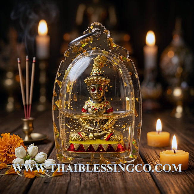 ✨ Divine "Phaya Ngang Sap Saneha" Sovereign of Wealth & Lust Authentic Thai Seduction Talisman Immersed in Sacred "Kru Prai" Occult Oil for Supreme Attraction, Infinite Fortune, and Absolute Influence