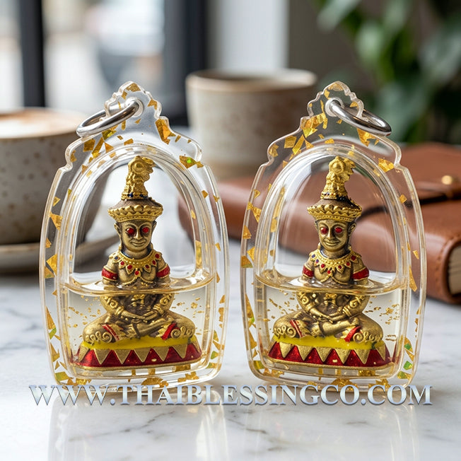 ✨ Divine "Phaya Ngang Sap Saneha" Sovereign of Wealth & Lust Authentic Thai Seduction Talisman Immersed in Sacred "Kru Prai" Occult Oil for Supreme Attraction, Infinite Fortune, and Absolute Influence