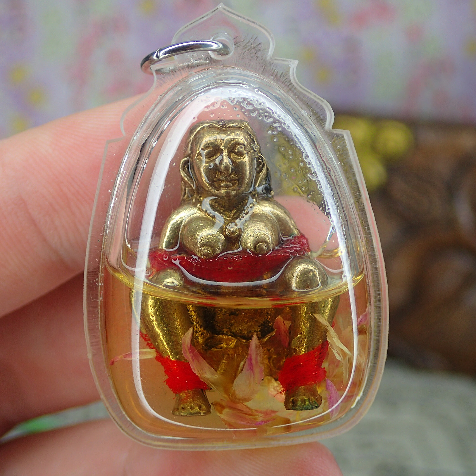 🤰 E-Poe "Dood Sap" (Wealth Sucking) Charm: Soaked in Nam Man Wan Dok Thong – Luang Phor Mian, Wat Chaniang Wanaram – Powerful Love & Money Attraction