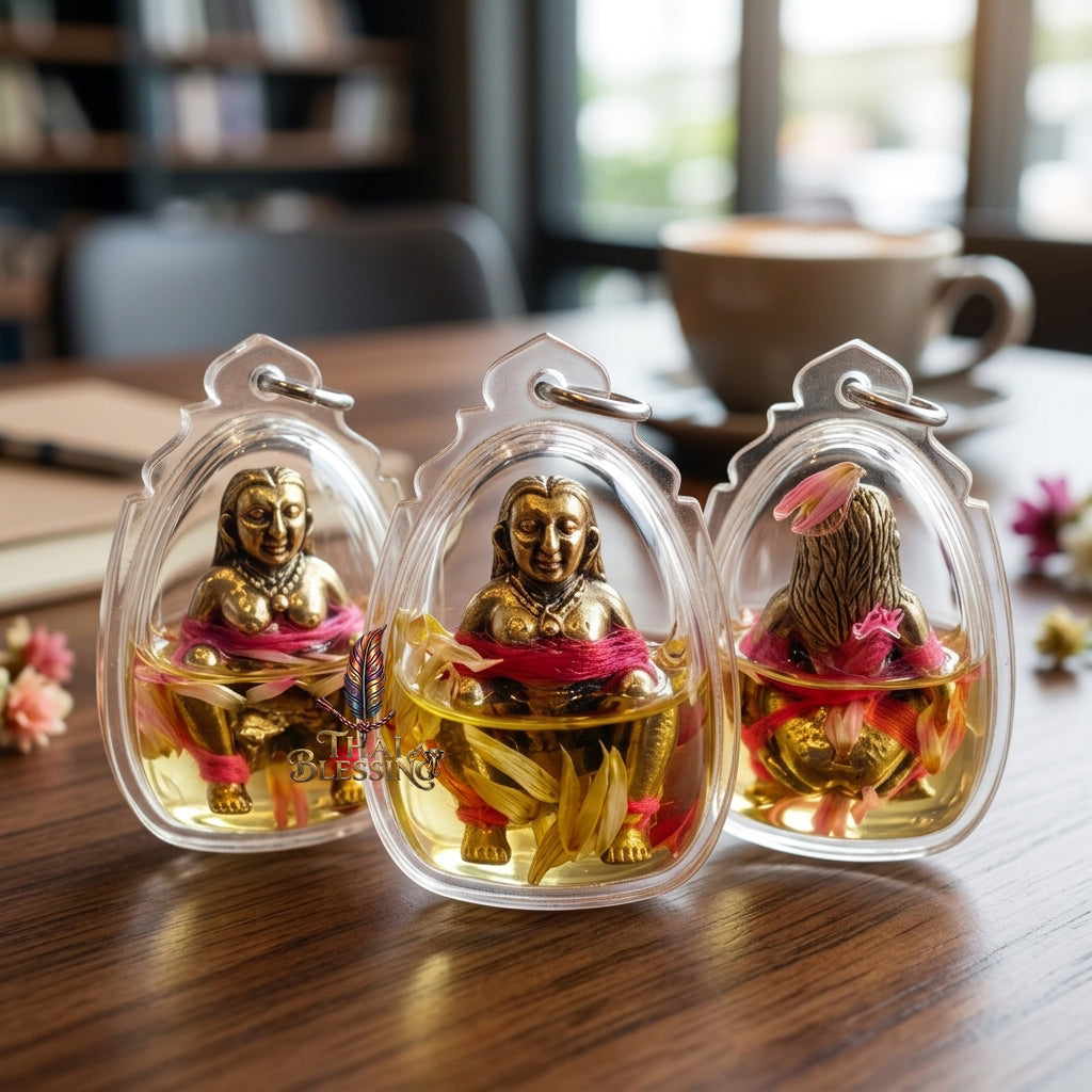 🌸 E-Per Dood Sap The Sovereign Magnet of Wealth & Desire – Submerged in Wan Dok Thong Oil – Luang Phor Mian – The Ultimate Alchemical Engine for Financial Suction & Hypnotic Attraction!