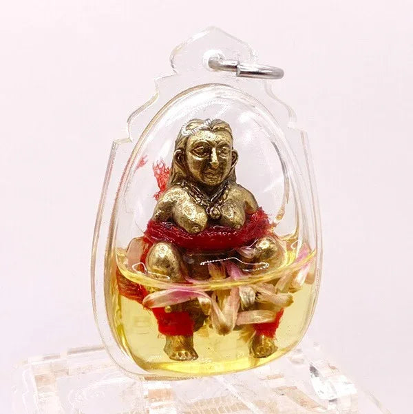 🤰 E-Poe "Dood Sap" (Wealth Sucking) Charm: Soaked in Nam Man Wan Dok Thong – Luang Phor Mian, Wat Chaniang Wanaram – Powerful Love & Money Attraction