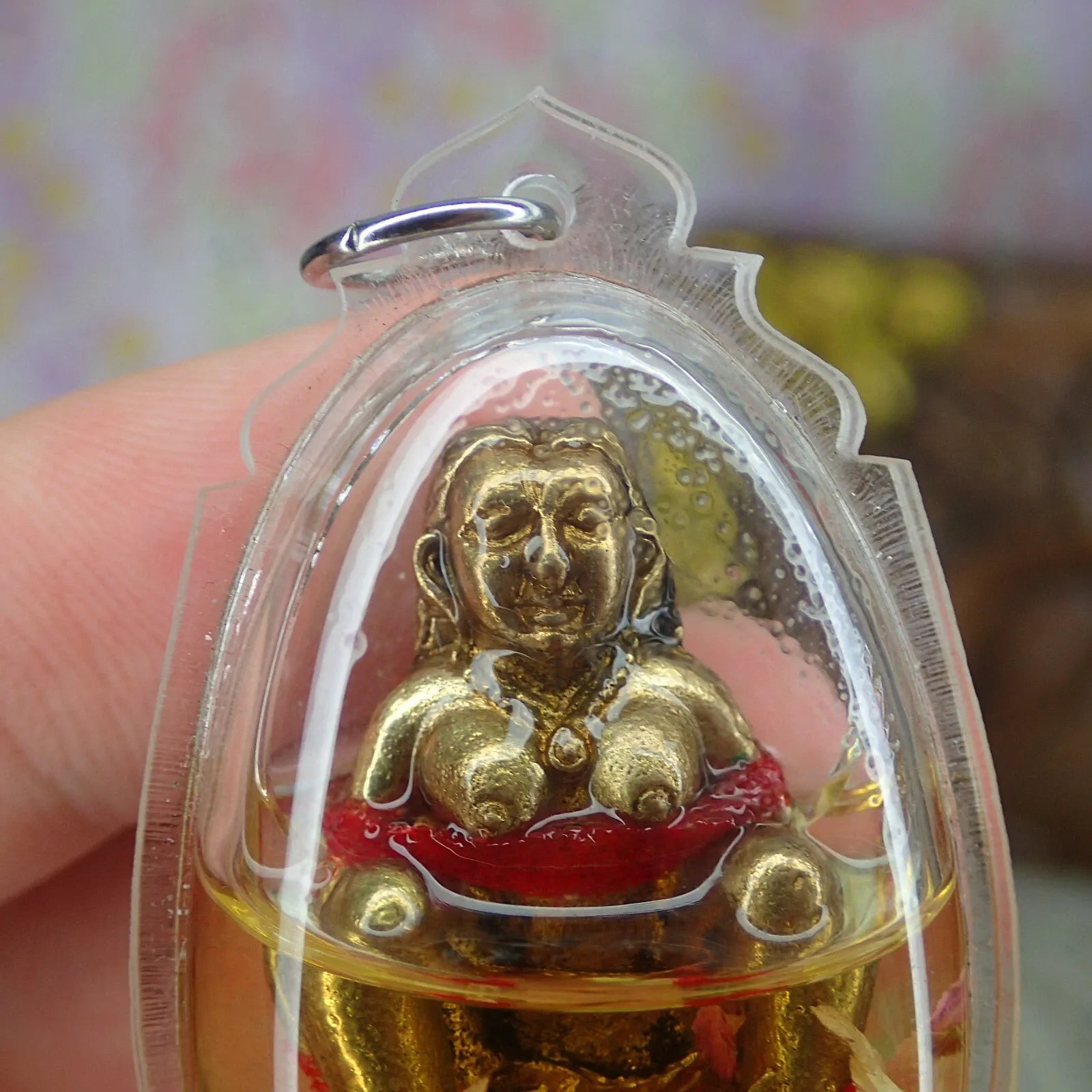 🤰 E-Poe "Dood Sap" (Wealth Sucking) Charm: Soaked in Nam Man Wan Dok Thong – Luang Phor Mian, Wat Chaniang Wanaram – Powerful Love & Money Attraction