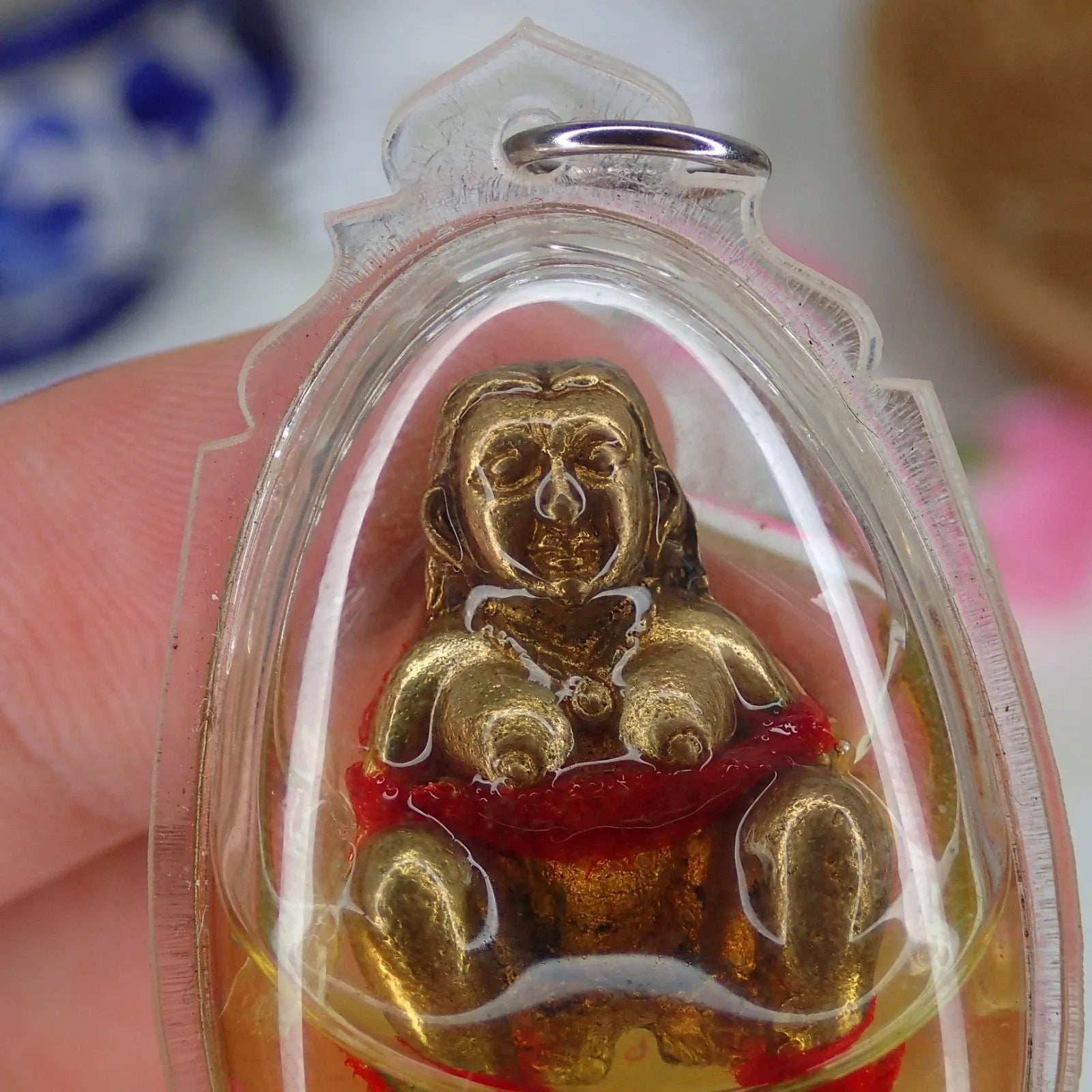 🤰 E-Poe "Dood Sap" (Wealth Sucking) Charm: Soaked in Nam Man Wan Dok Thong – Luang Phor Mian, Wat Chaniang Wanaram – Powerful Love & Money Attraction