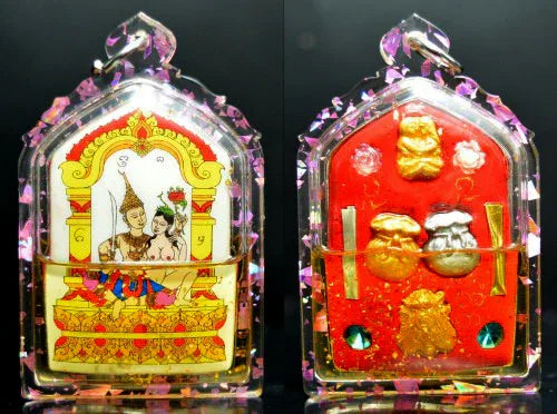 ✨ Enchanted White Veil of Desire – Phet Payathorn Charm-Oil Locket for Loving-Kindness, Allure & Wish Alignment Waterproof Casing