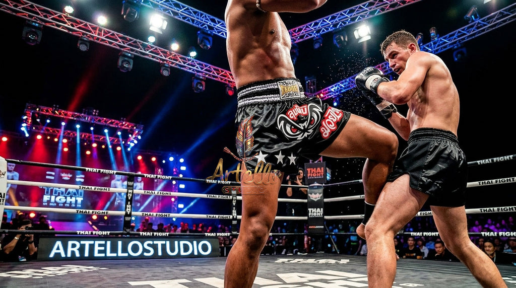 🥊 FLUORY Professional Muay Thai Shorts - High-Performance Polyester Training Trunks for Men, Women & Kids - Quick-Dry Breathable Kickboxing Gear - Advanced Combat Sports Apparel for MMA & Boxing Excellence